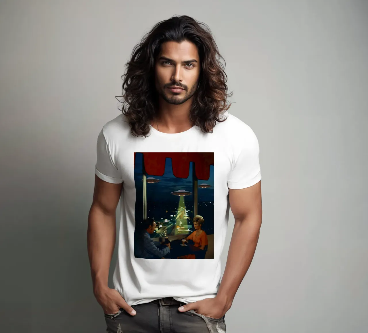 Meow! Cat abduction t-shirt da MsGonzalez