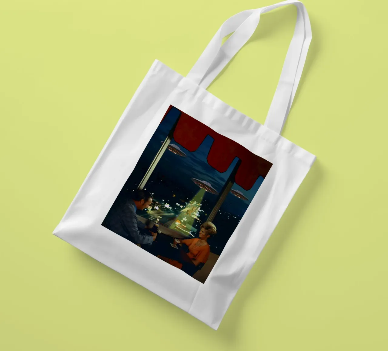 Meow! Cat abduction borsa in juta da MsGonzalez