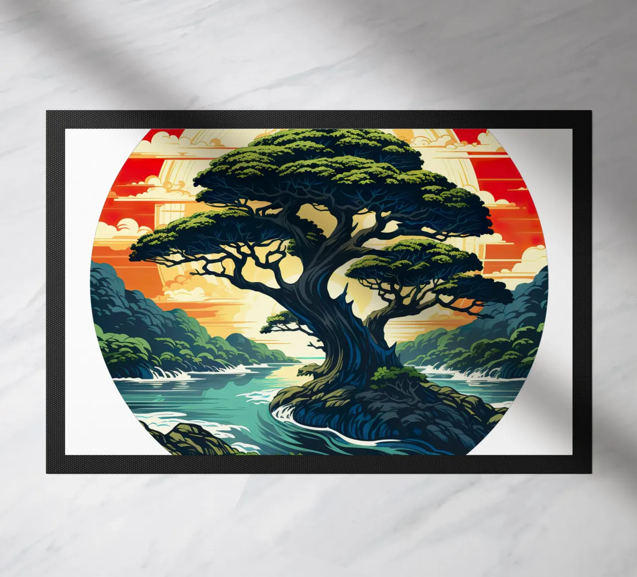 Albero della vita colorato zerbino da Spiritual Touch