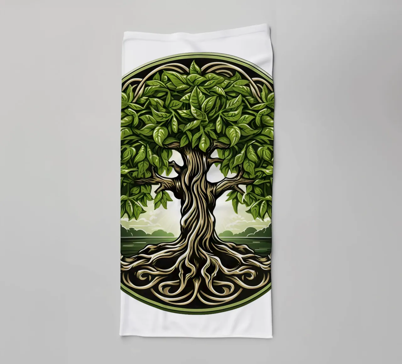 Albero della vita colorato asciugamano da bagno da Spiritual Touch