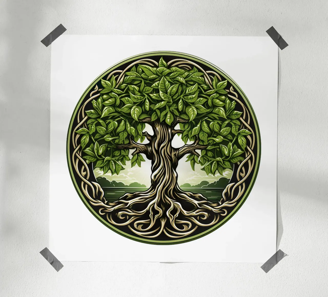 Albero della vita colorato poster da Spiritual Touch