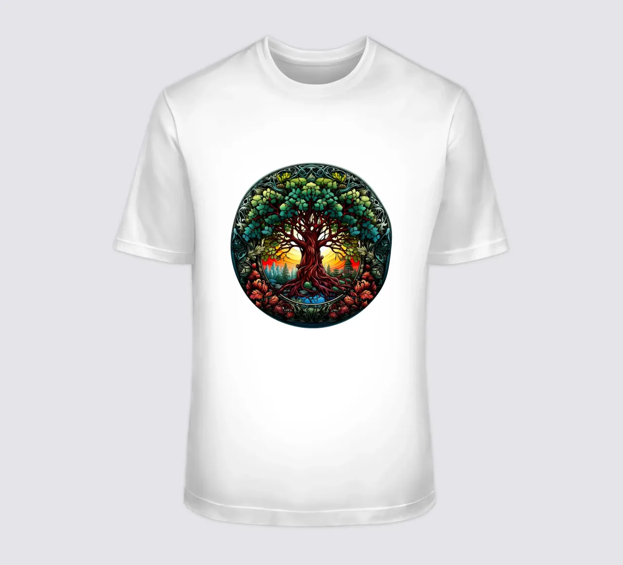Albero della vita colorato t-shirt da Spiritual Touch