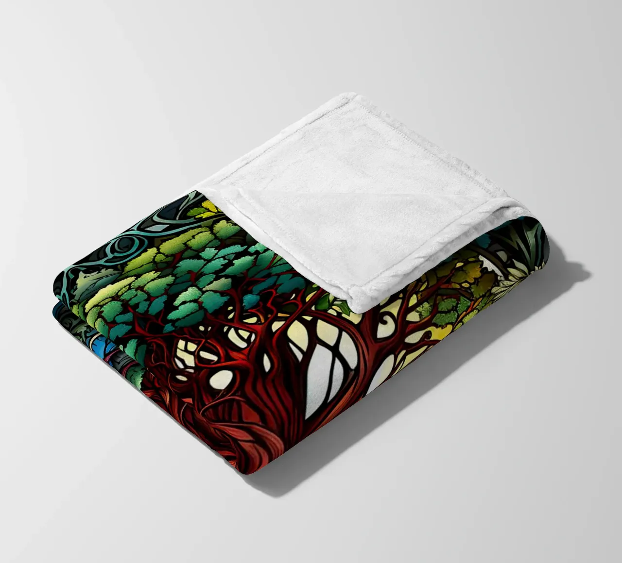 Albero della vita colorato coperta in pile da Spiritual Touch