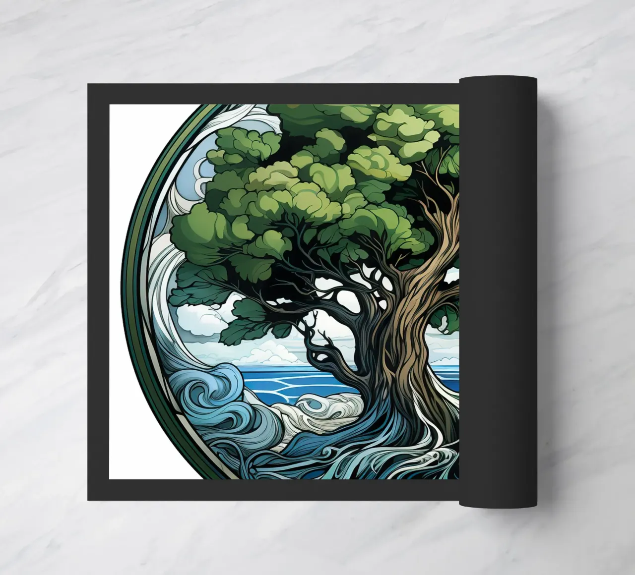 Albero della vita colorato zerbino da Spiritual Touch