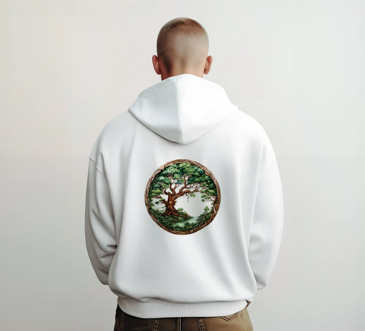Albero della vita colorato felpa con cappuccio da Spiritual Touch