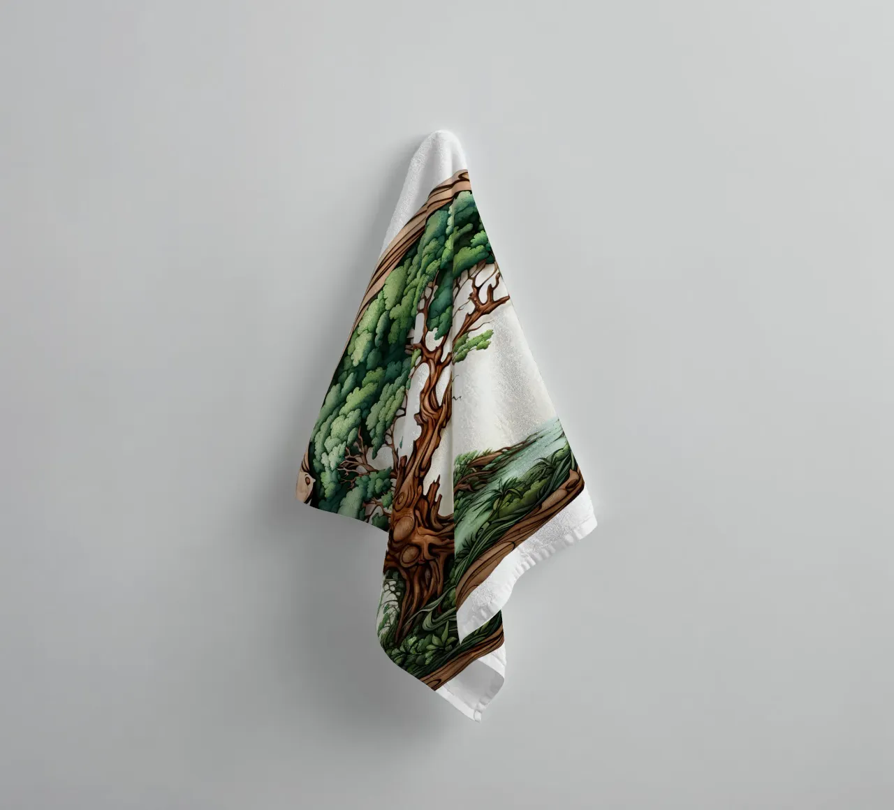Albero della vita colorato asciugamano da bagno da Spiritual Touch