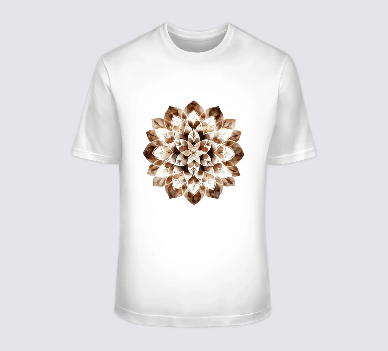 Mandala di moka ad acquerello t-shirt da Spiritual Touch