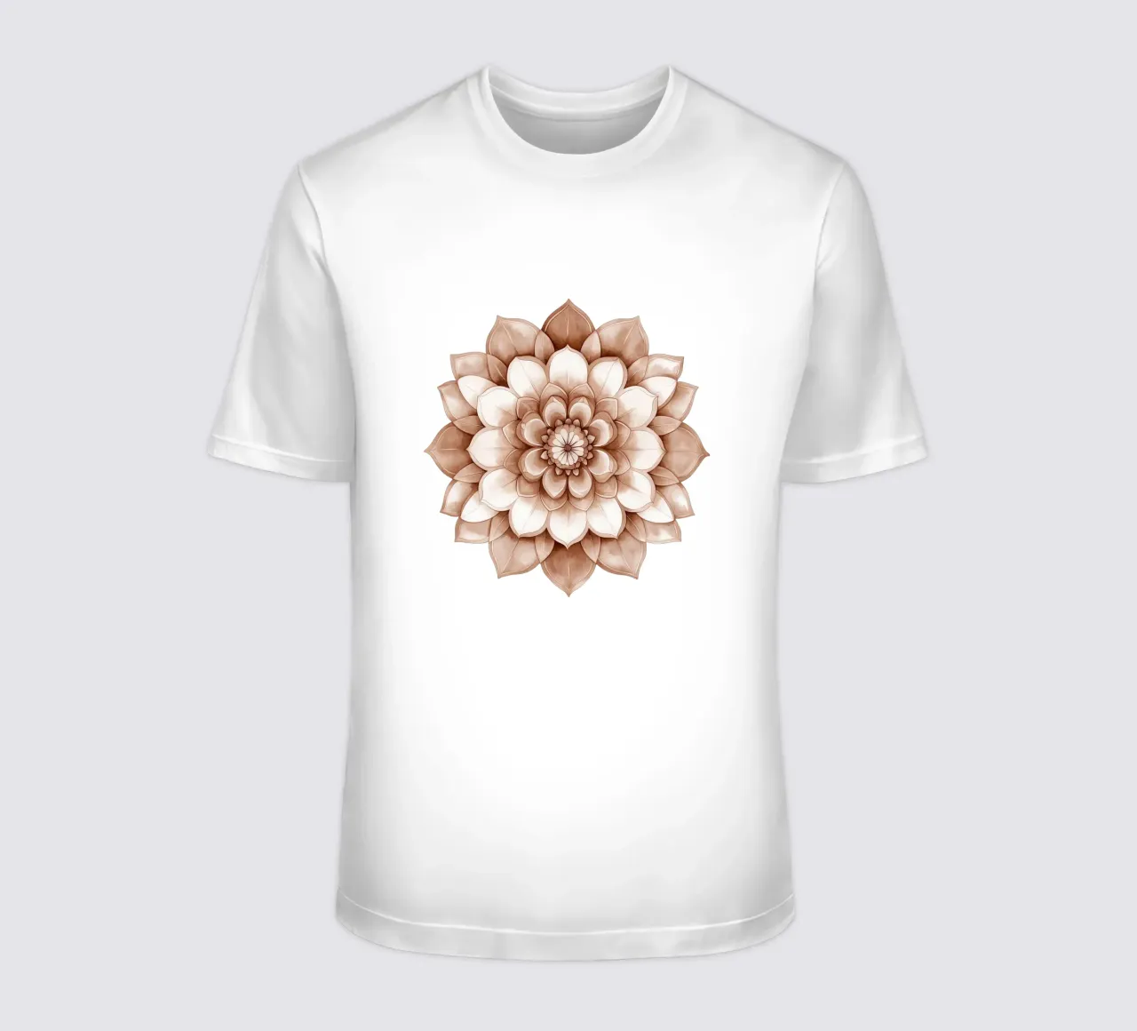 Mandala di moka ad acquerello t-shirt da Spiritual Touch