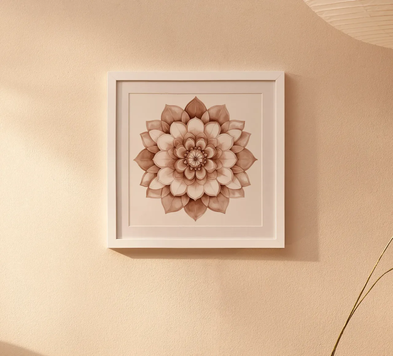 Mandala di moka ad acquerello carta hahnemühle da Spiritual Touch