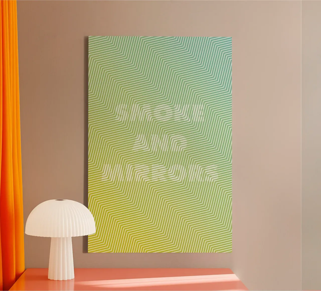 Smoke and Mirrors canvas met Baklijst van Chris Wharton