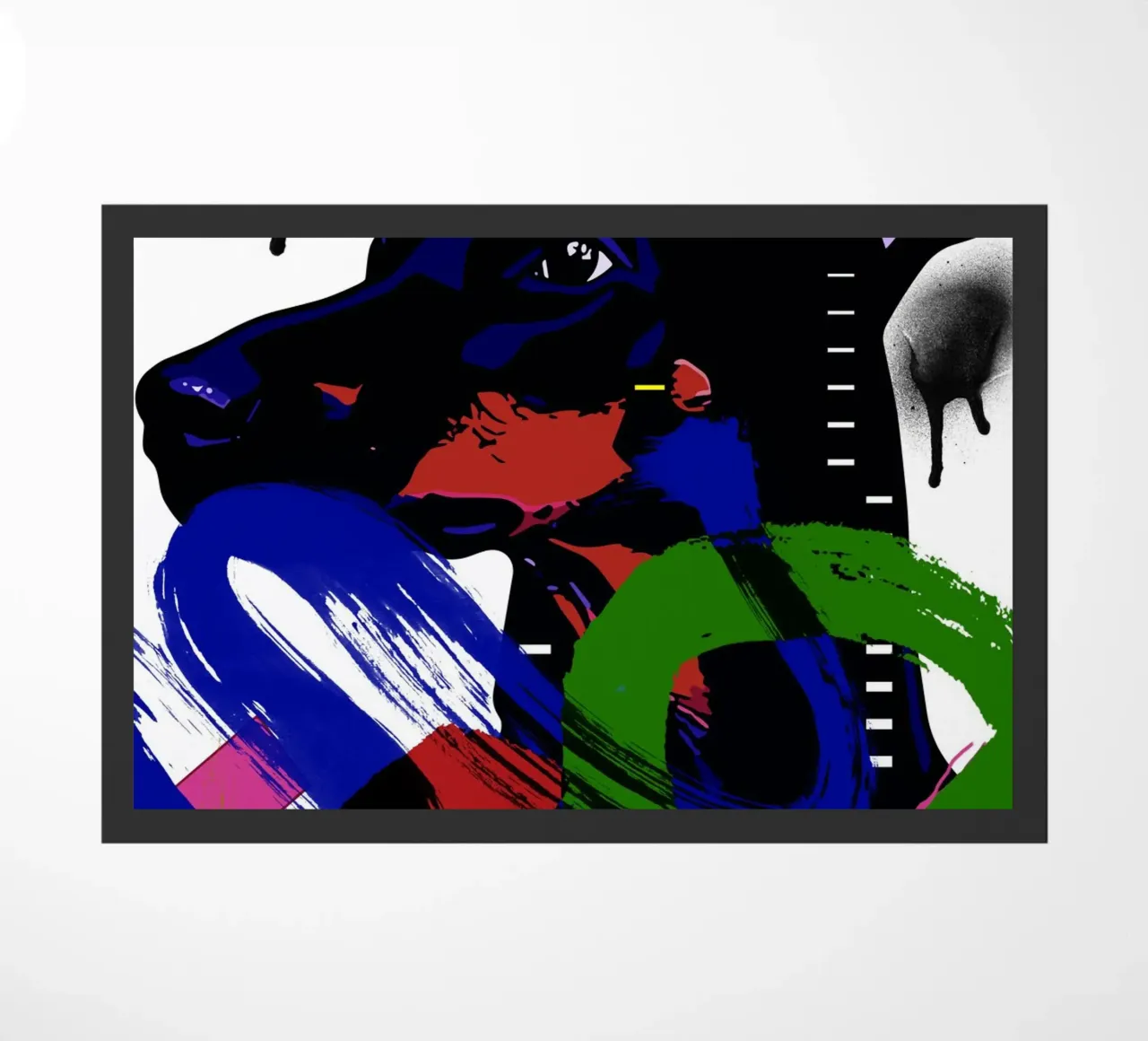 vivid depiction of a Doberman zerbino da ramosashop