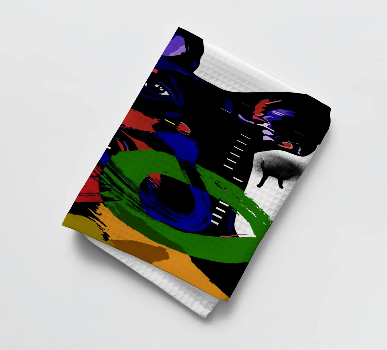 vivid depiction of a Doberman canovaccio da cucina da ramosashop