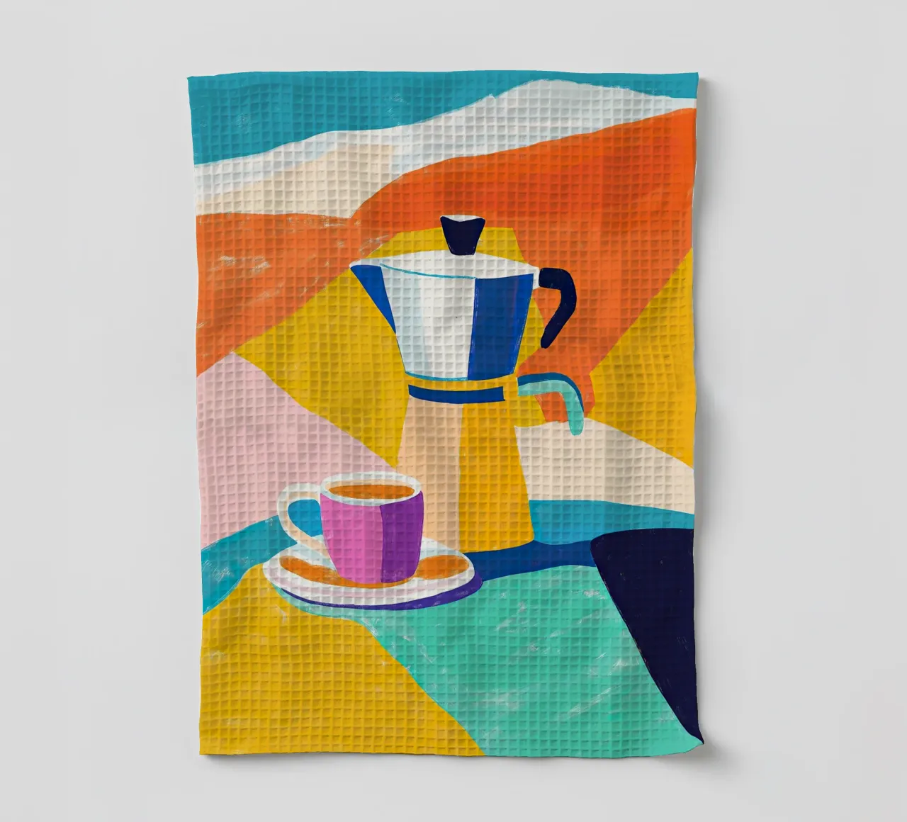 Caffè colorato canovaccio da cucina da Nikis Art Studio