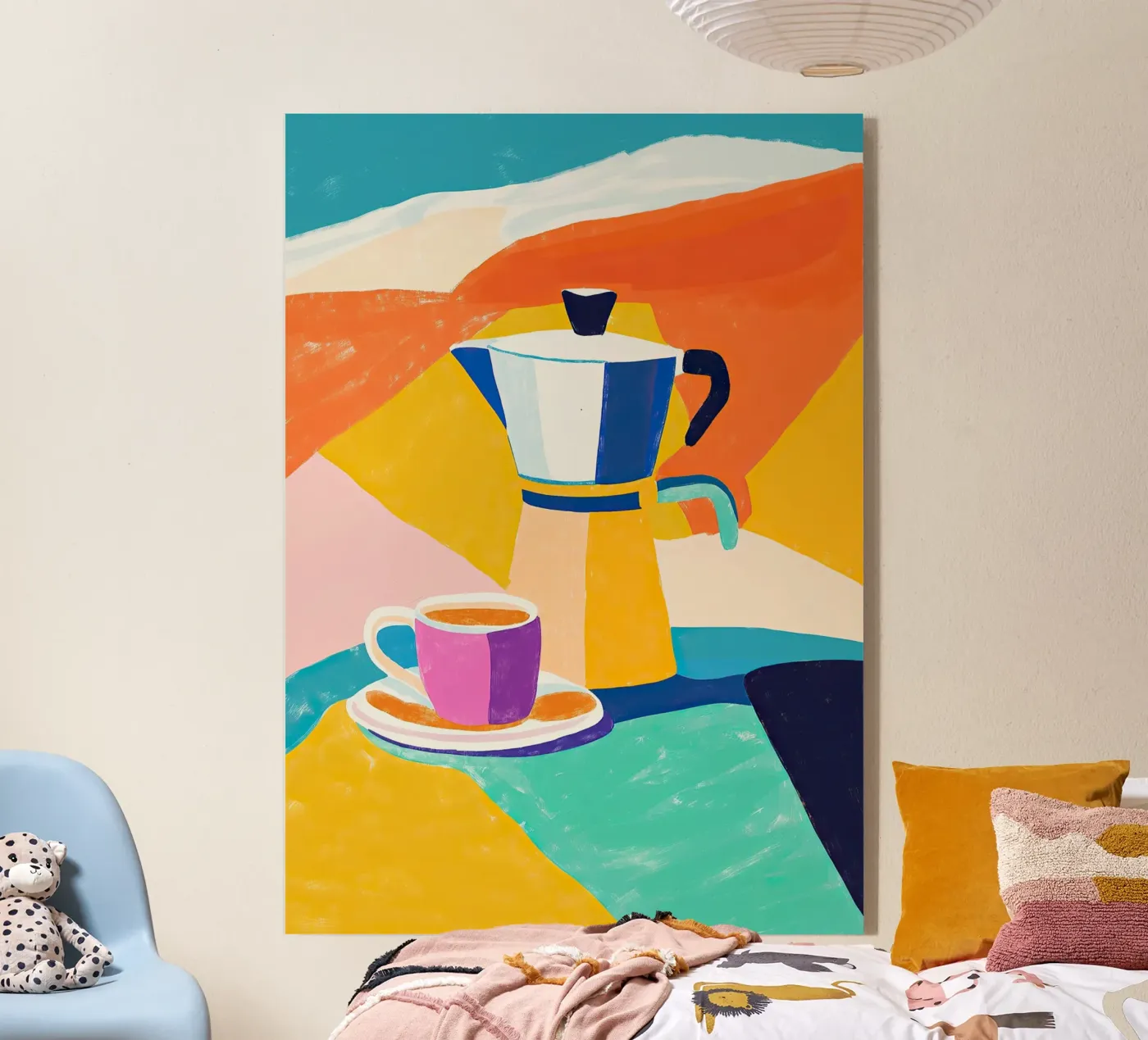 Colourful coffee plexiglass da Nikis Art Studio