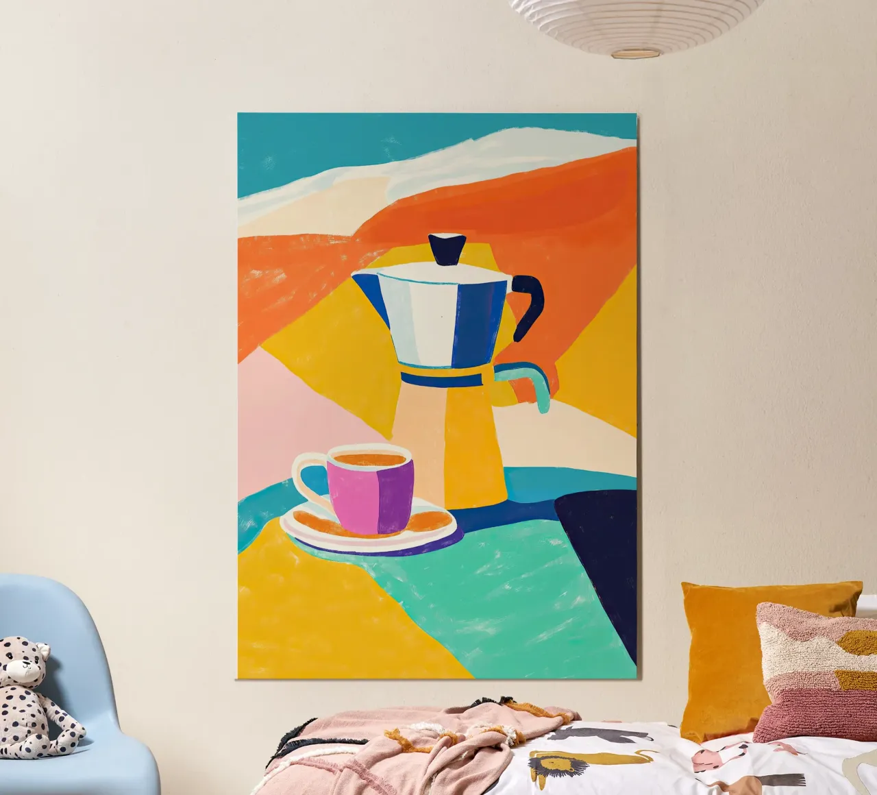 Caffè colorato alluminio dibond da Nikis Art Studio