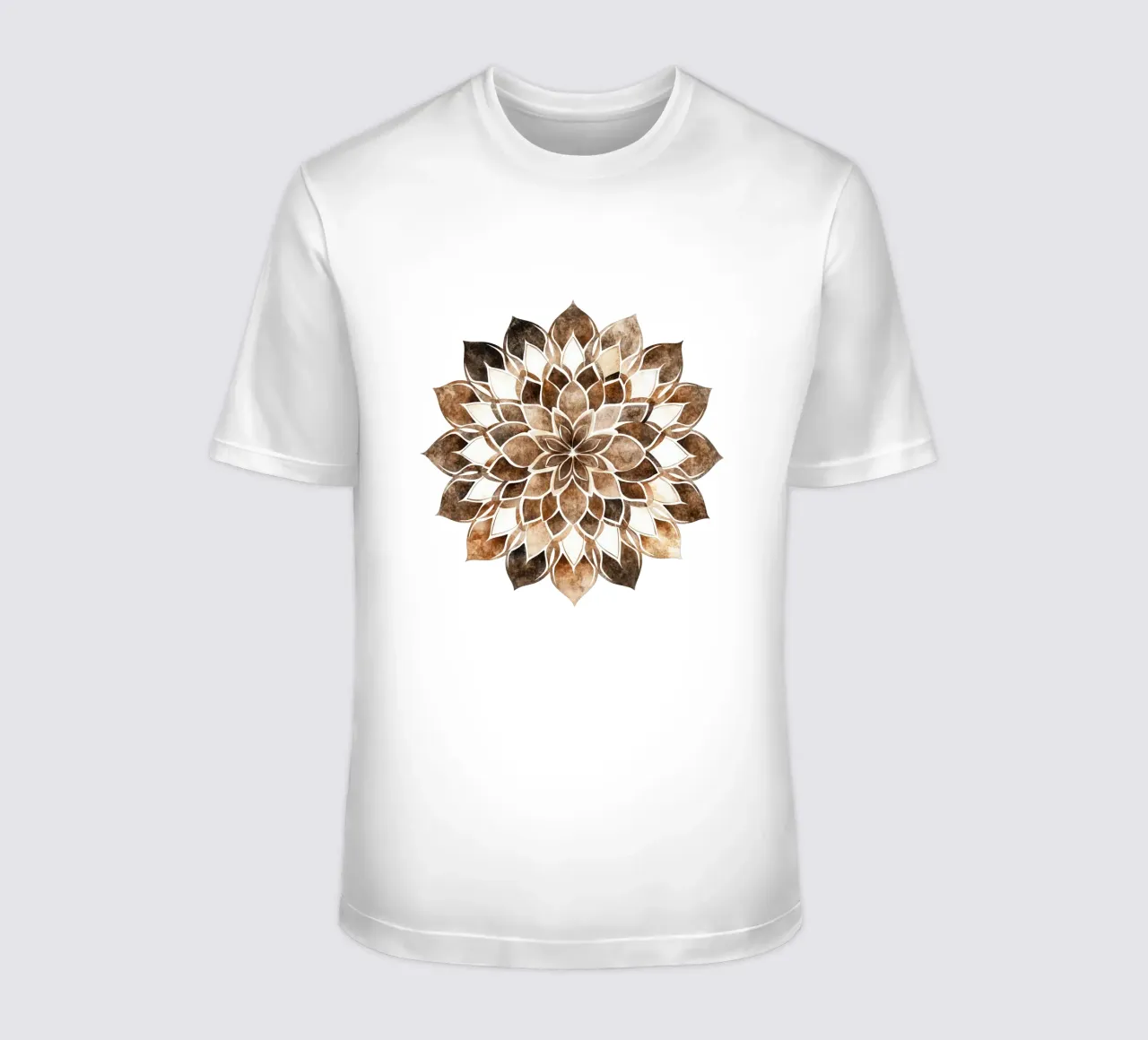 Mandala di moka ad acquerello t-shirt da Spiritual Touch