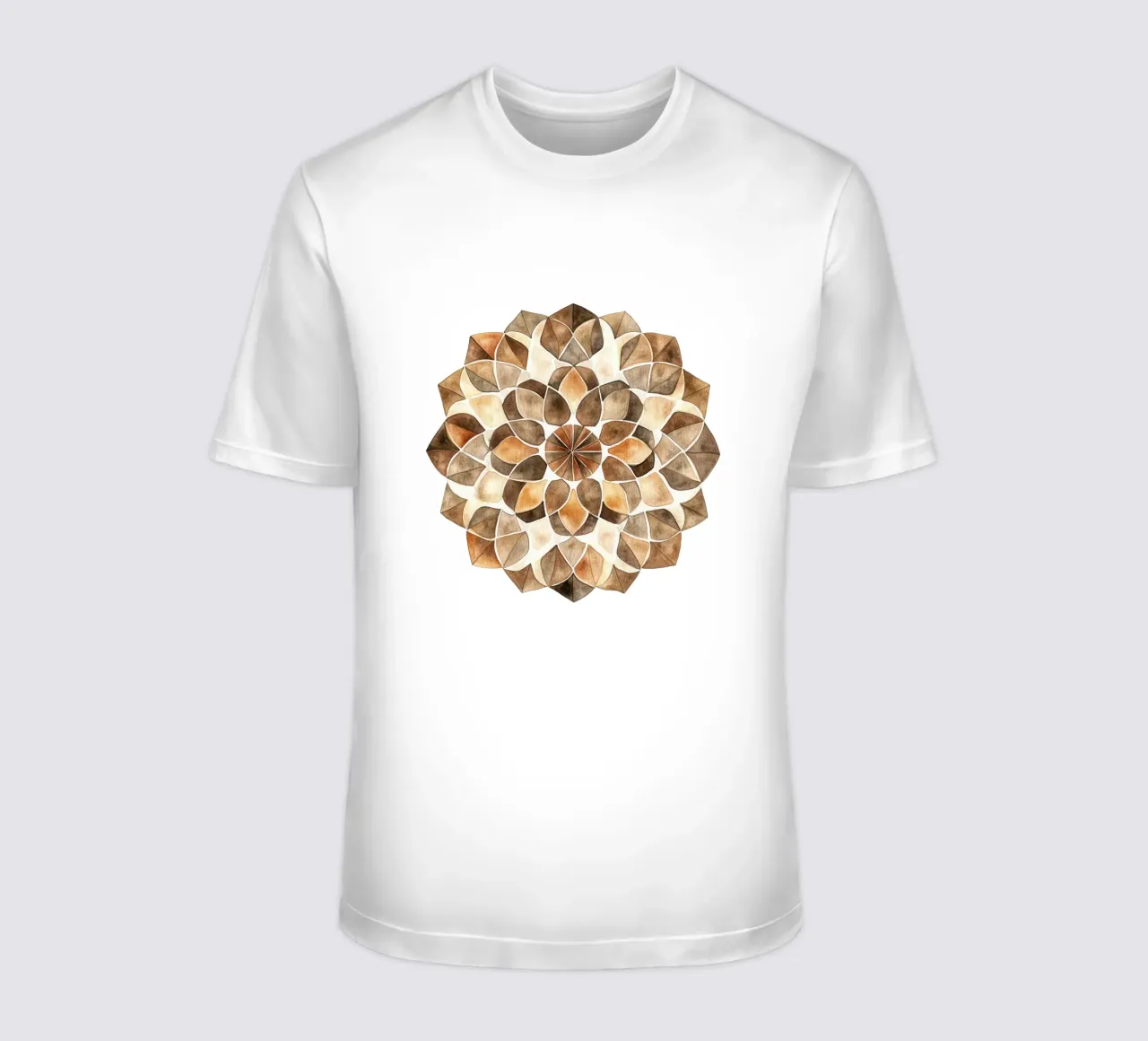 Mandala di moka ad acquerello t-shirt da Spiritual Touch