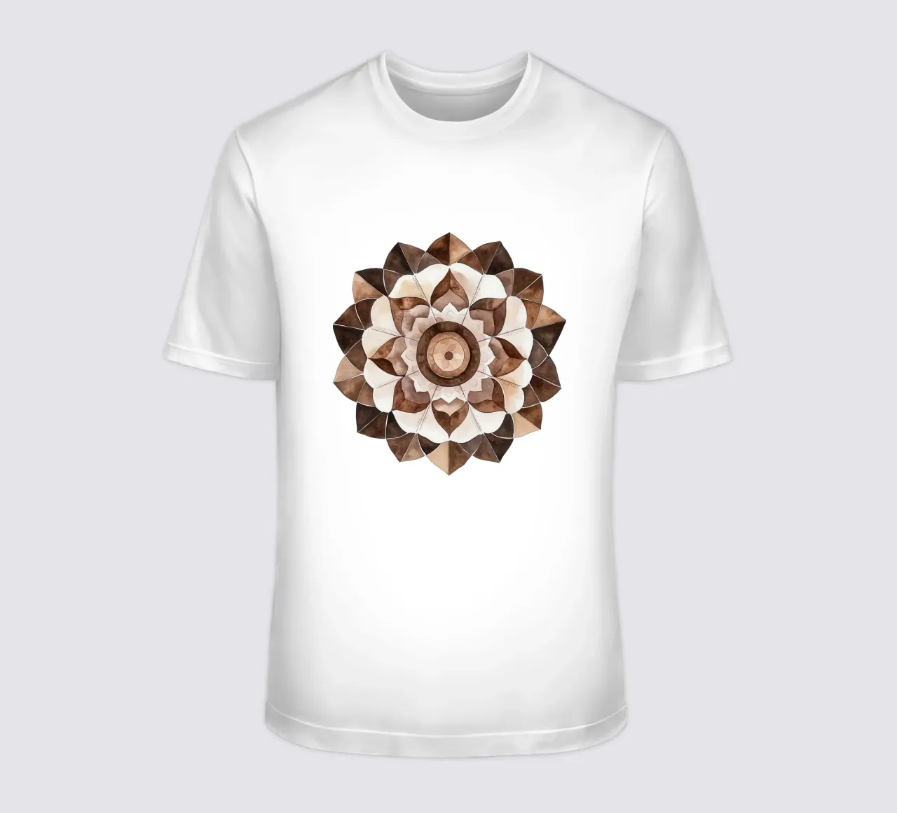 Mandala di moka ad acquerello t-shirt da Spiritual Touch