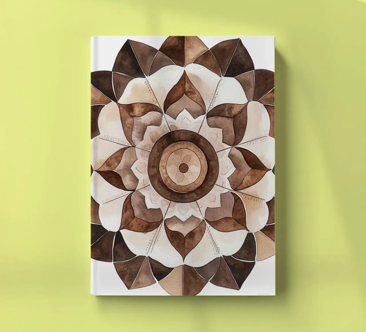 Watercolour Mocha Mandala notebook by Spiritual Touch