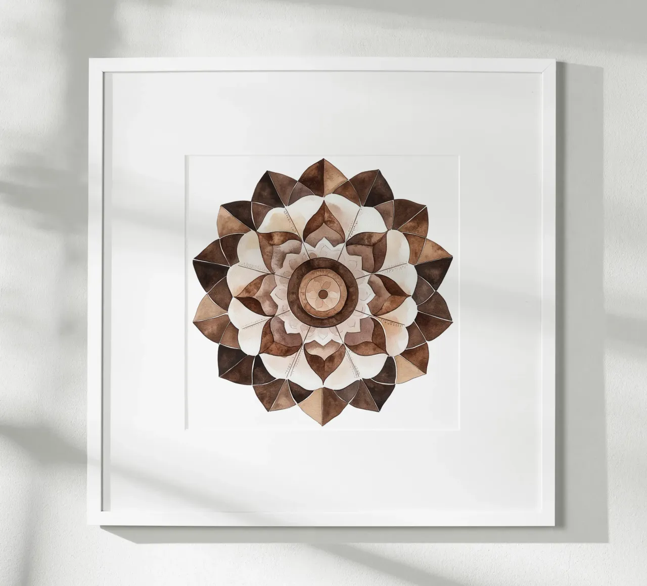 Mandala di moka ad acquerello carta hahnemühle da Spiritual Touch