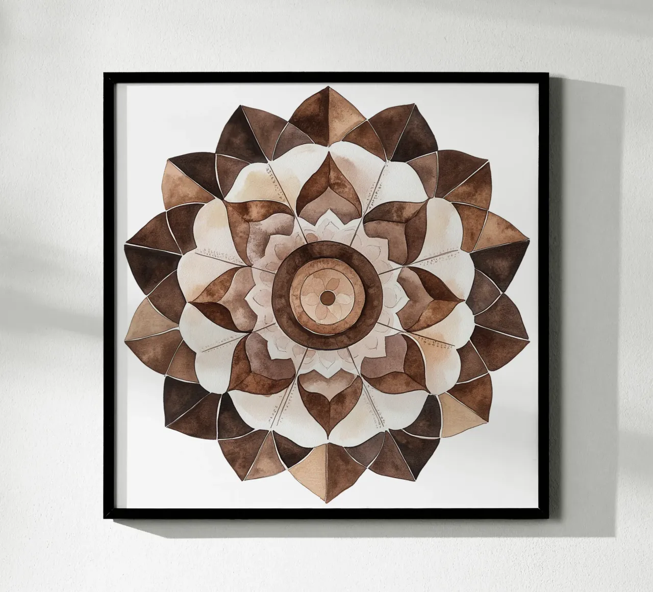 Mandala di moka ad acquerello carta hahnemühle da Spiritual Touch
