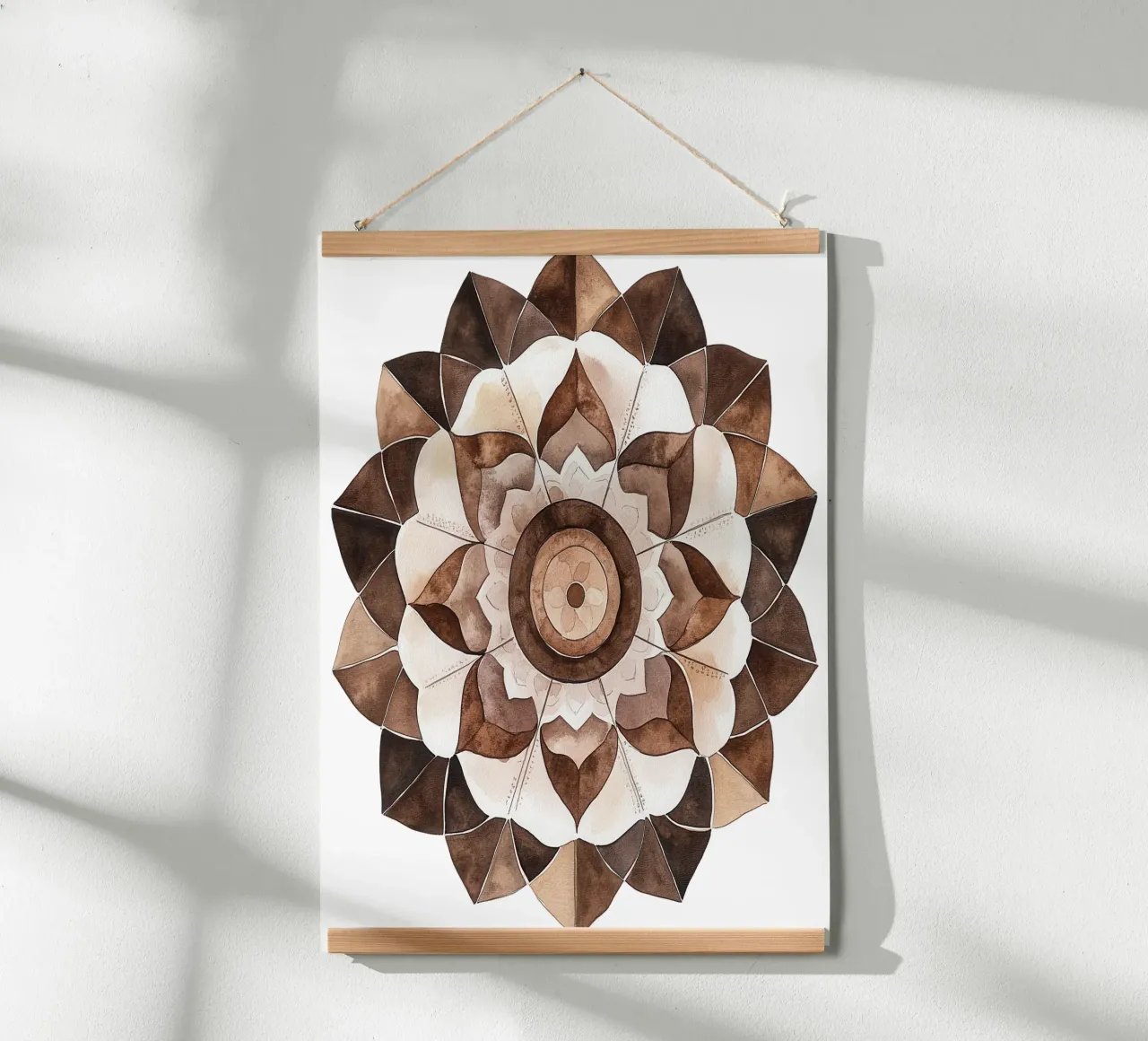 Mandala di moka ad acquerello carta hahnemühle da Spiritual Touch