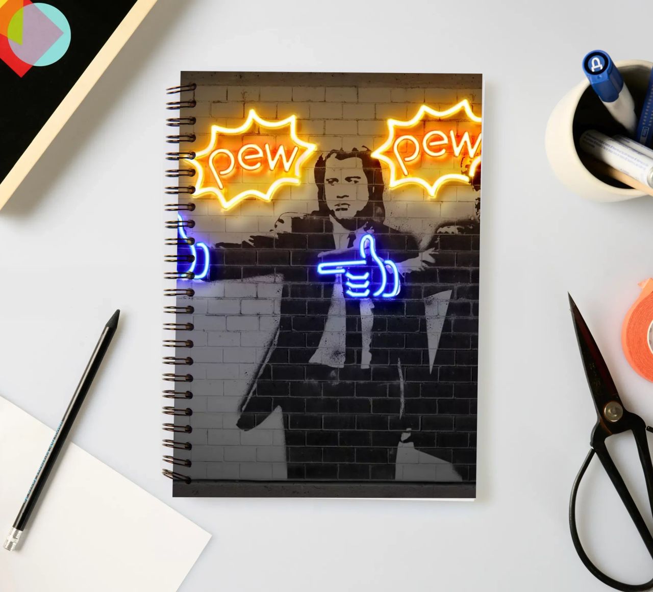 Pew Pew spiral notebook by Octavian