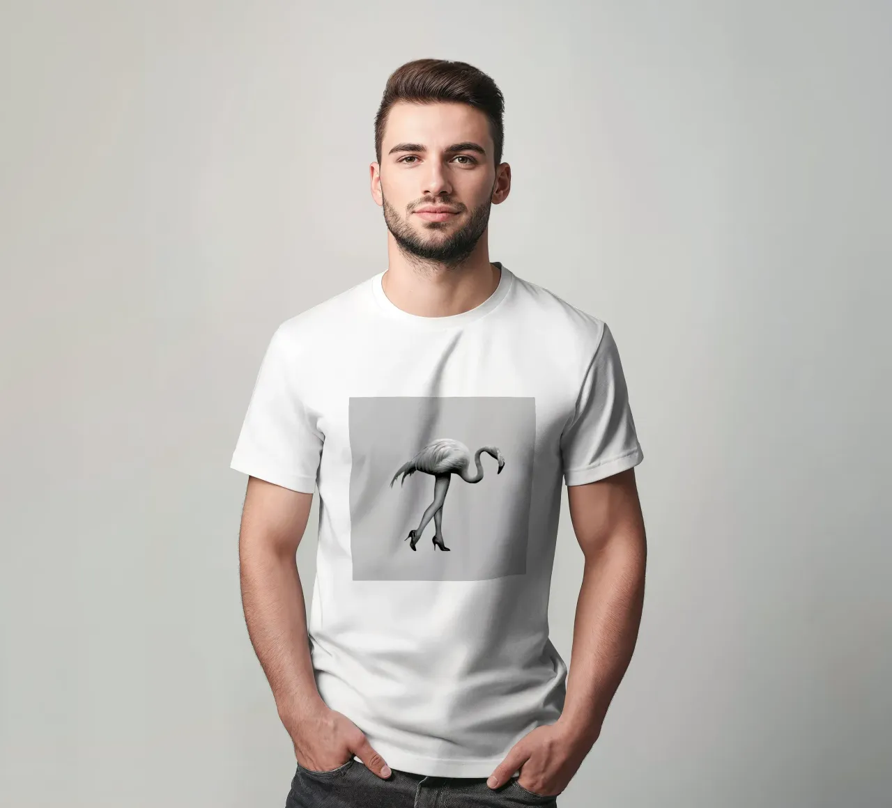Flamingo-go Girl t-shirt da Chris Wharton