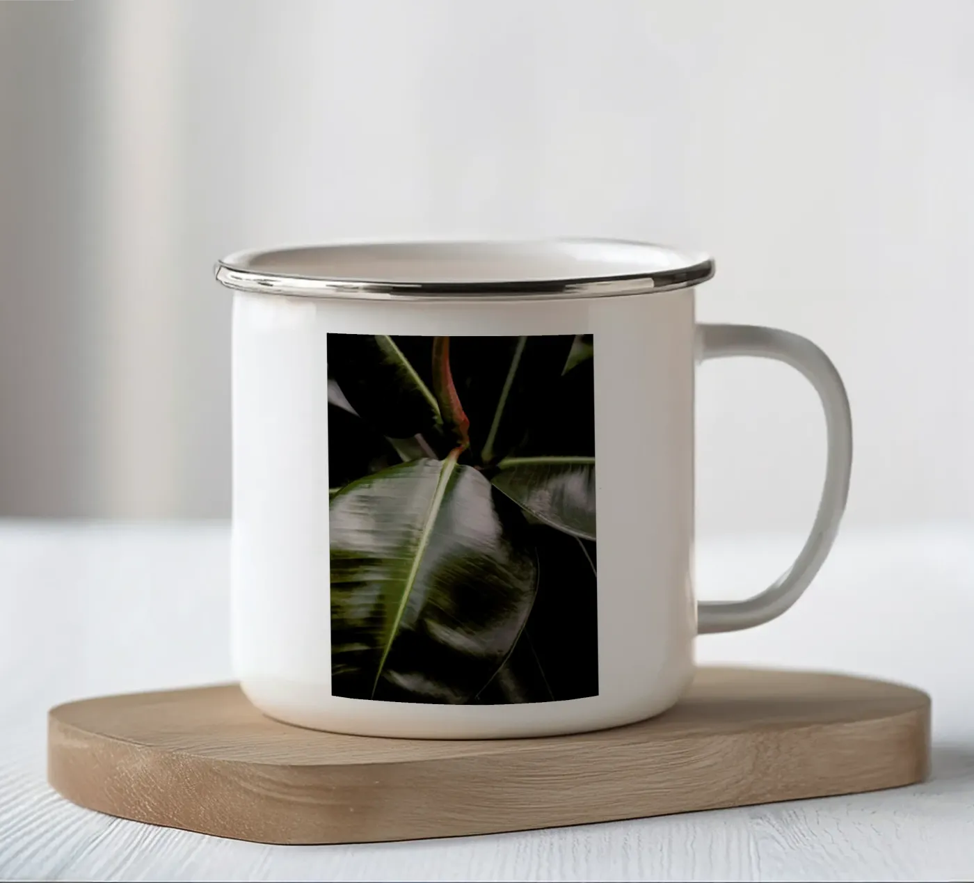Ficus Bubu enamel mug by Shot By Clint