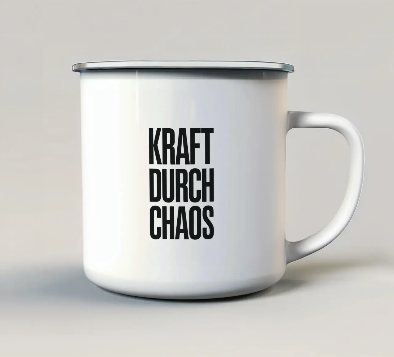 Kraft Durch Chaos tazza in smalto da Hey Vincent