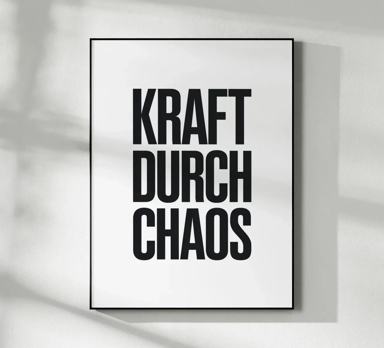 Kraft Durch Chaos plexiglass da Hey Vincent