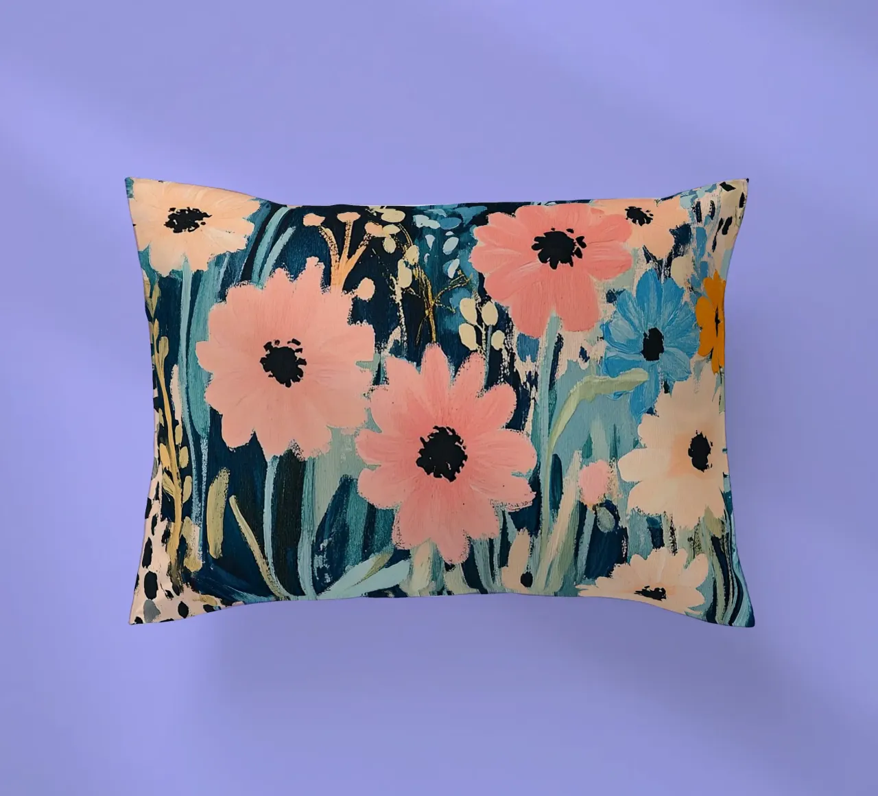 Fiori di leopardo cuscino da Nikis Art Studio