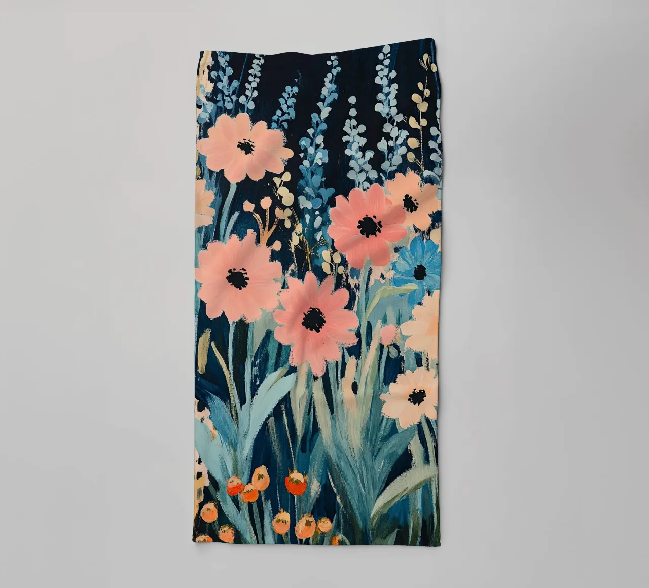Fiori di leopardo asciugamano da bagno da Nikis Art Studio