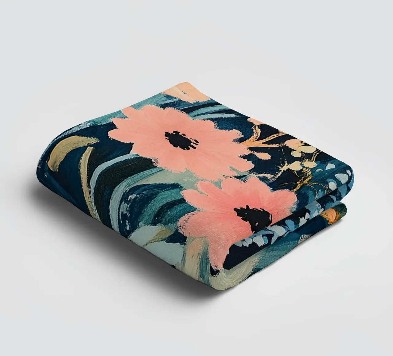 Fiori di leopardo asciugamano da bagno da Nikis Art Studio