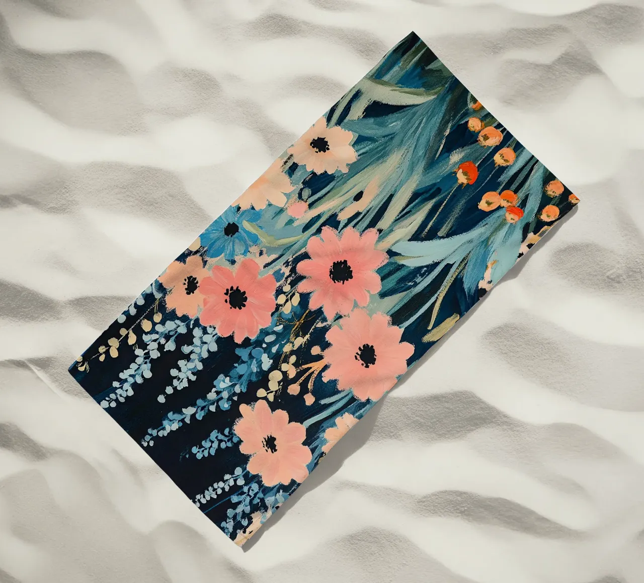 Fiori di leopardo telo mare da Nikis Art Studio