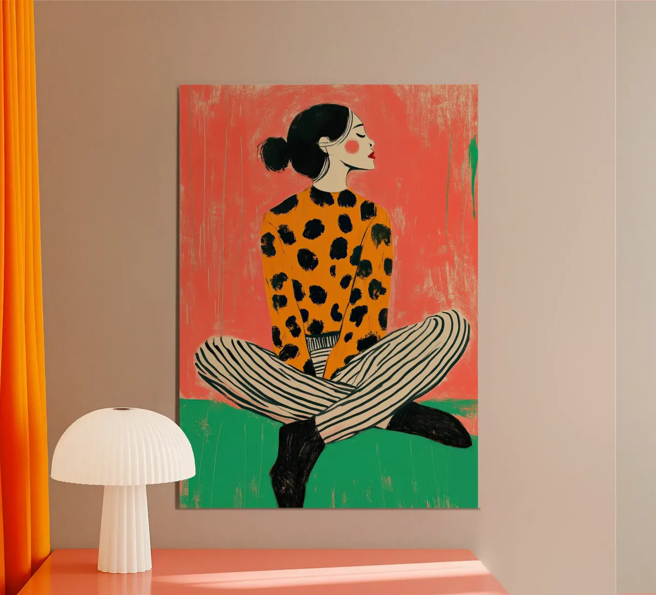 Look leopardato carta hahnemühle da Nikis Art Studio