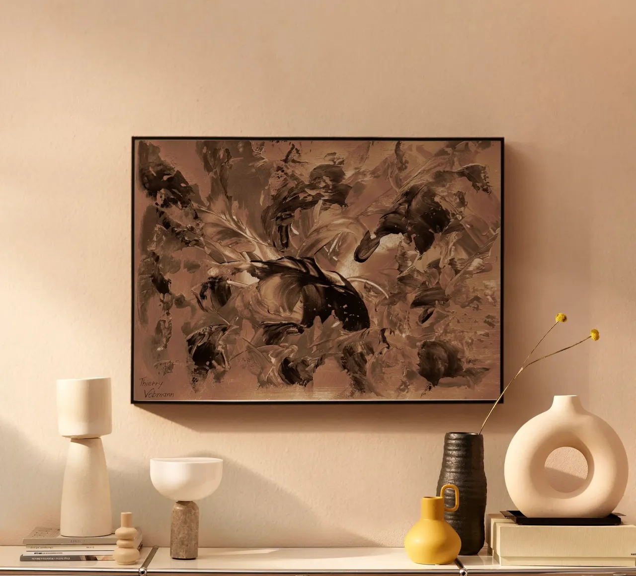 SEPIA 19 plexiglass da Thierry Vobmann Abstract painting