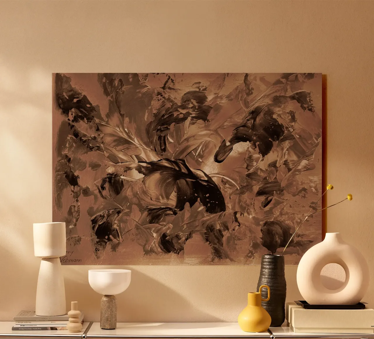 SEPIA 19 plexiglass da Thierry Vobmann Abstract painting