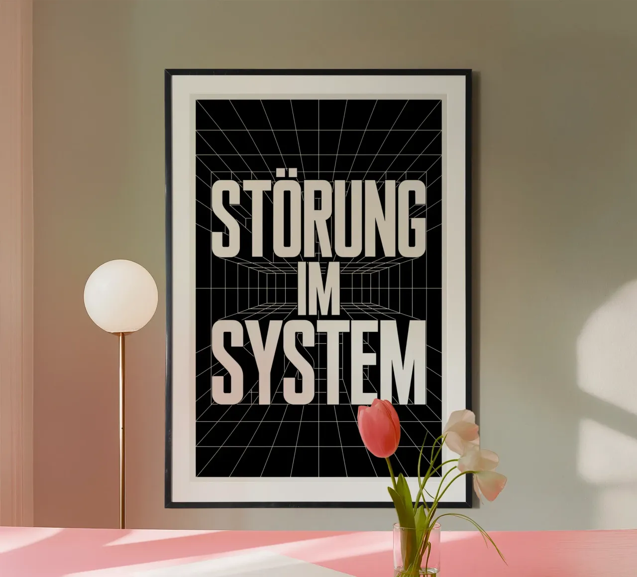 Störung im System poster con telaio in alluminio da Hey Vincent