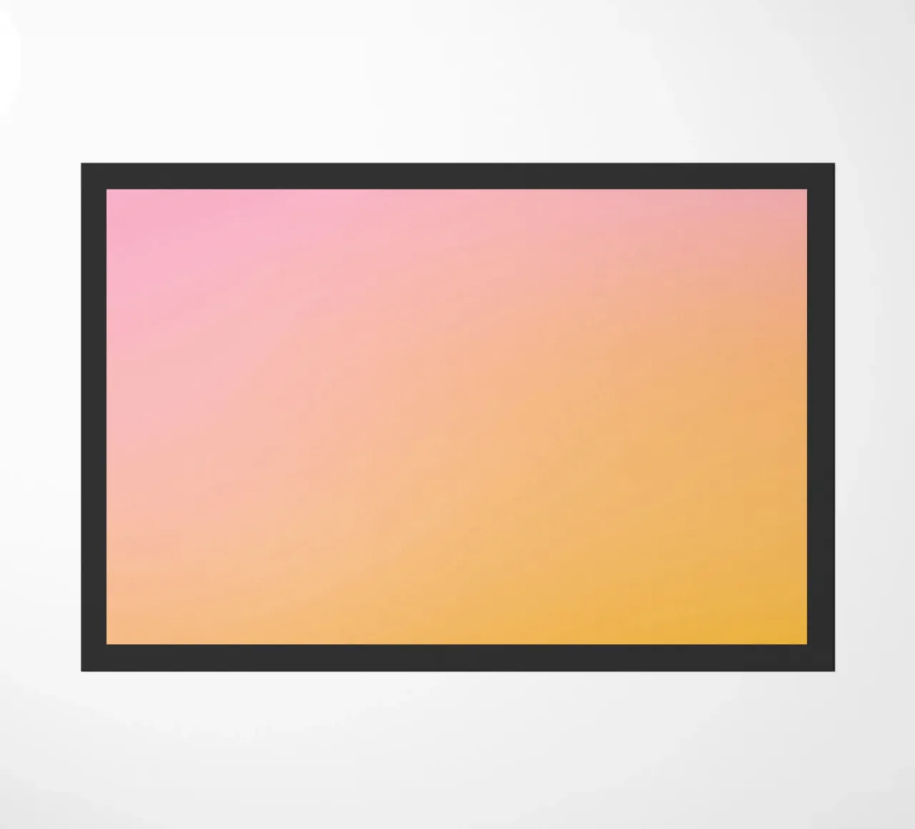 Alba ottimista Rosa e Giallo Gradiente sognante zerbino da Dominique Vari Abstract