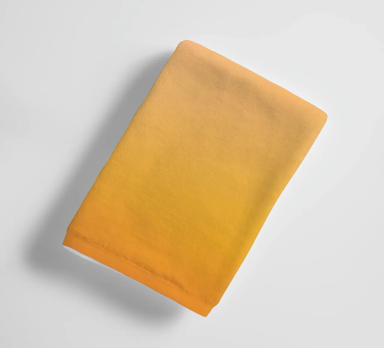 Optimistic Sunrise Pink & Yellow Dreamy Gradient towel by Dominique Vari Abstract