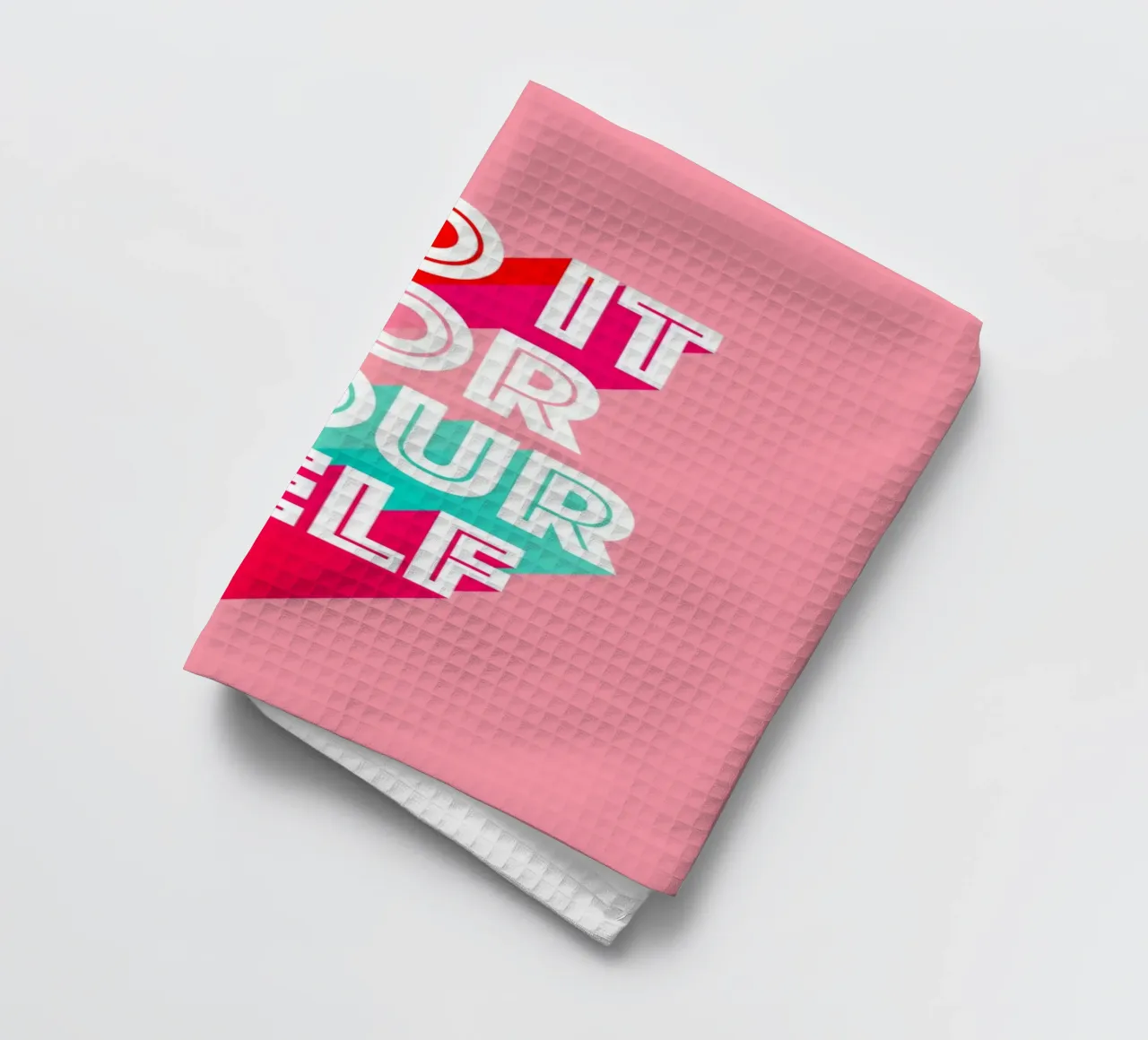 Do it for Yourself - Typographie de motivation rose torchon de Dominique Vari Words