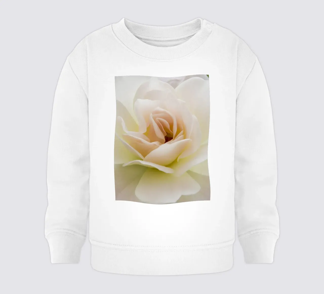 Fiore rosa beige felpa neonato da Teresa André