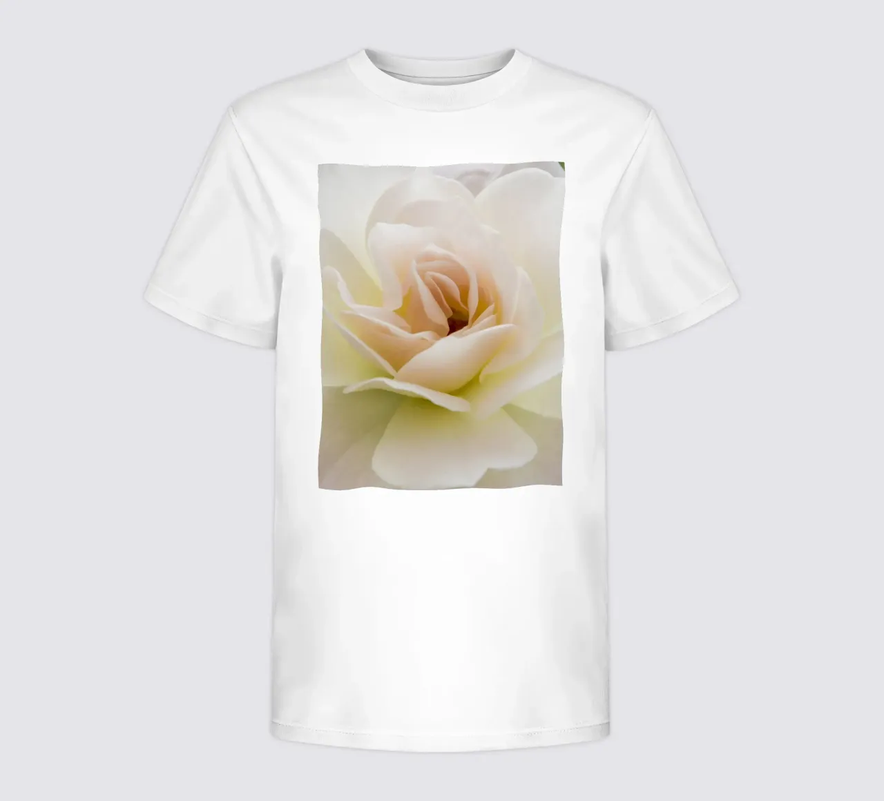 Flower beige rose kids t-shirt by Teresa André