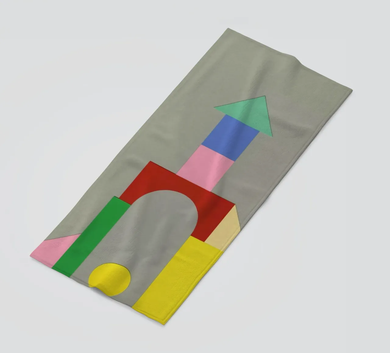 Bauhaus Tower beach towel by Rosi Feist