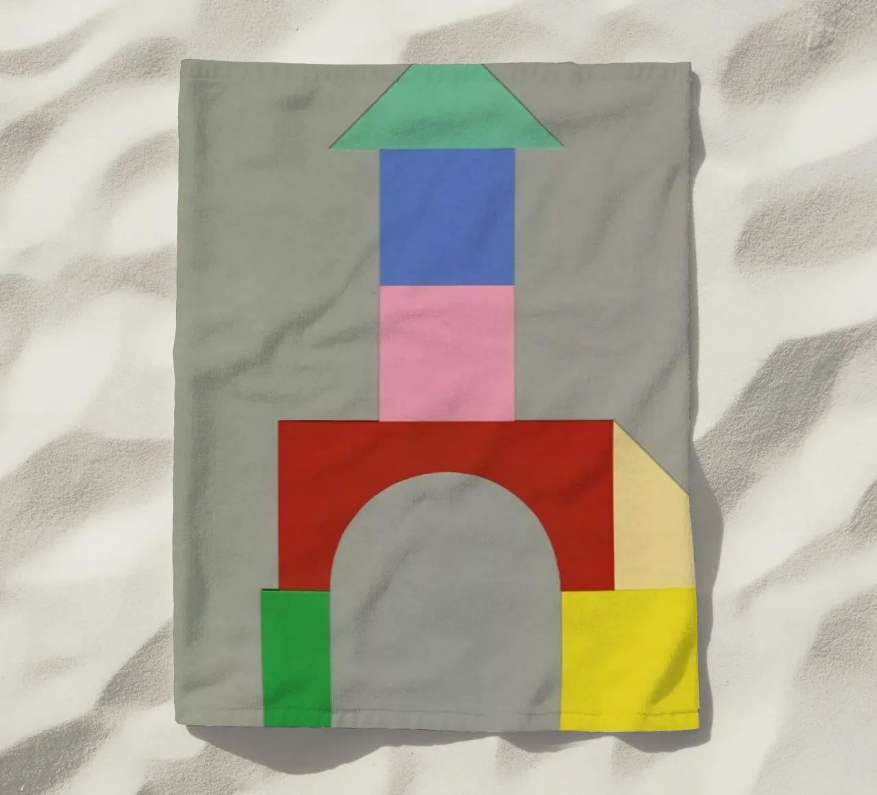 Bauhaus Tower beach towel by Rosi Feist