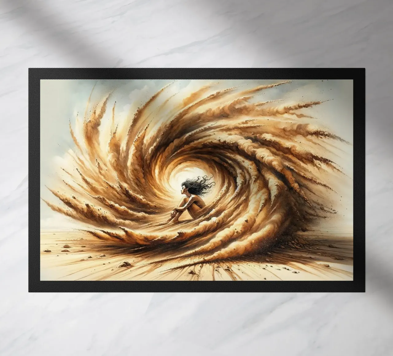 L'abbraccio della tempesta del deserto zerbino da Chromatic Fusion Studio