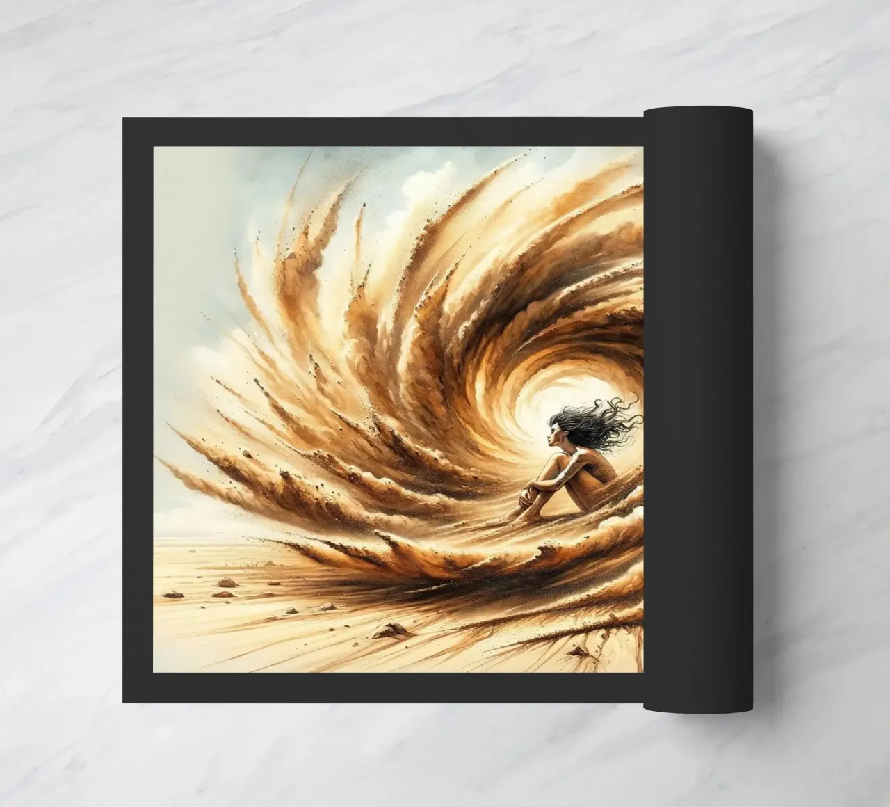L'abbraccio della tempesta del deserto zerbino da Chromatic Fusion Studio