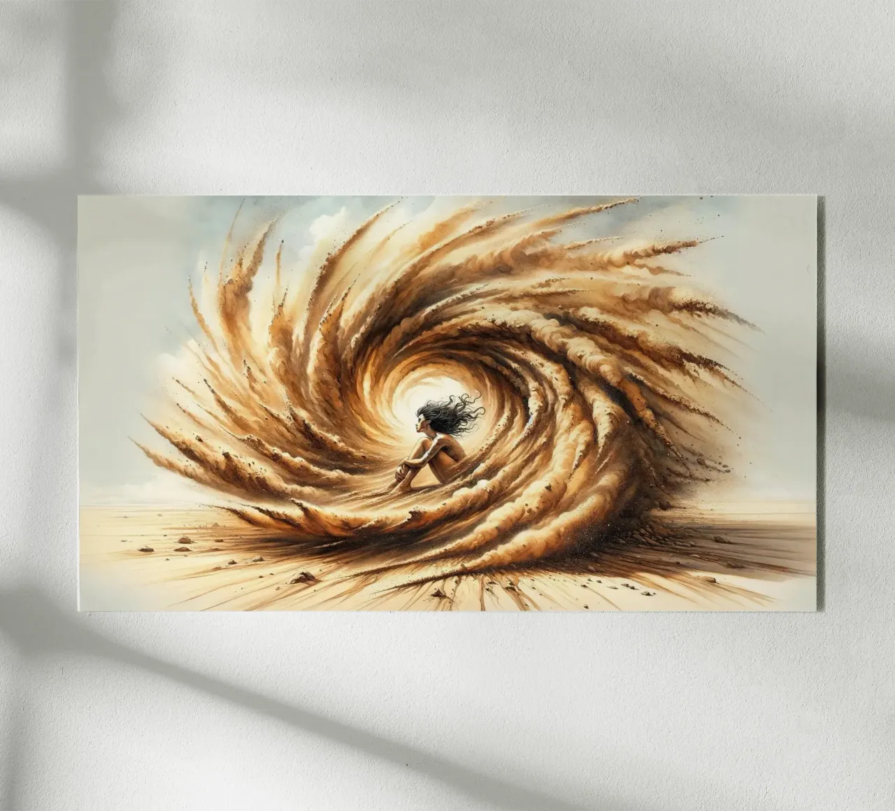 L'abbraccio della tempesta del deserto plexiglass da Chromatic Fusion Studio