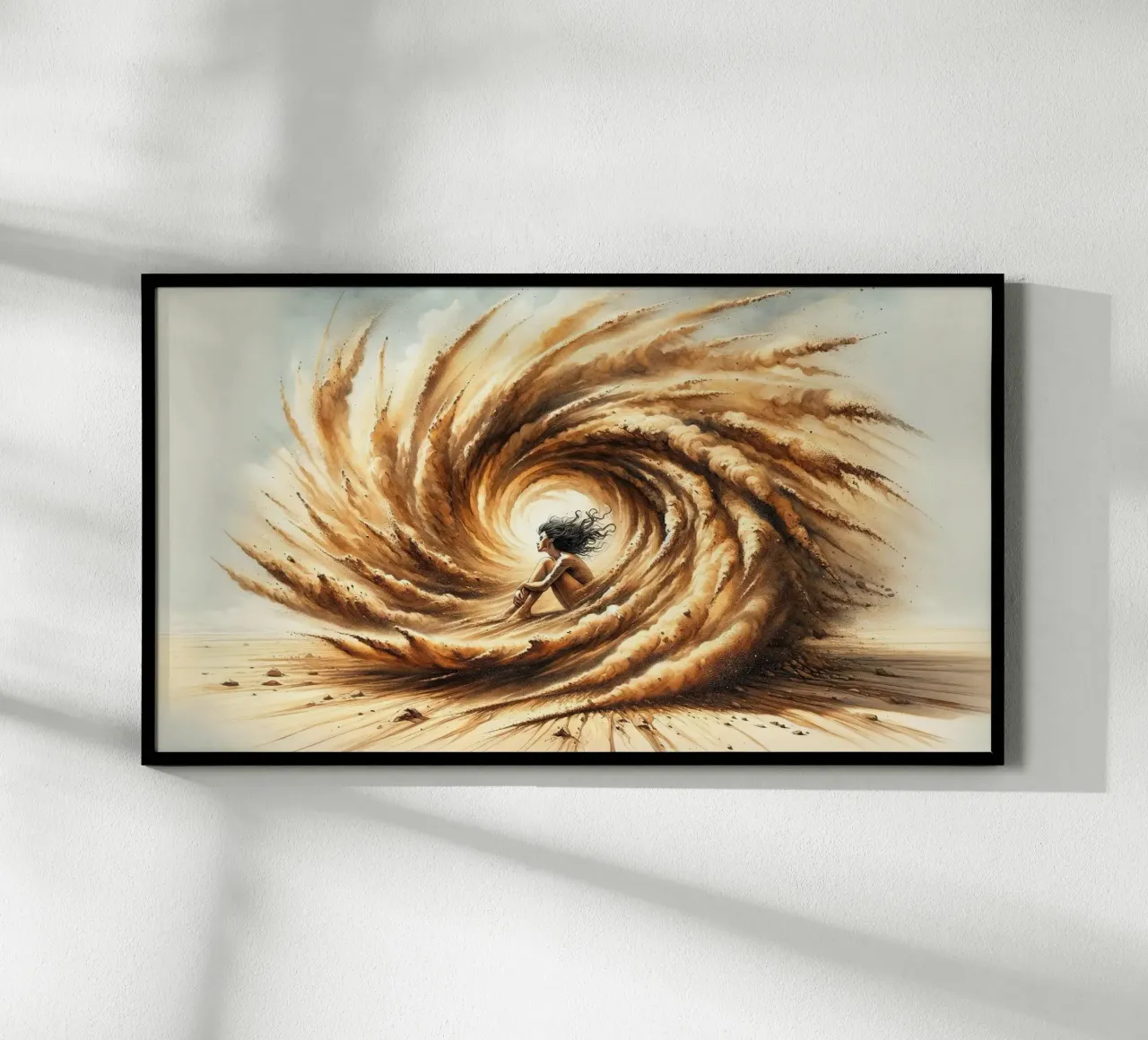 Die Umarmung des Wüstensturms Poster von Chromatic Fusion Studio